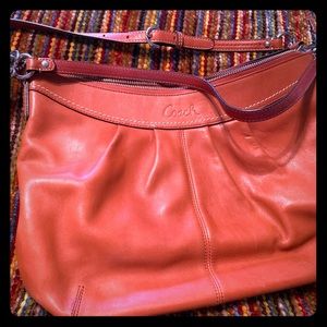 Leather Orange crossbody